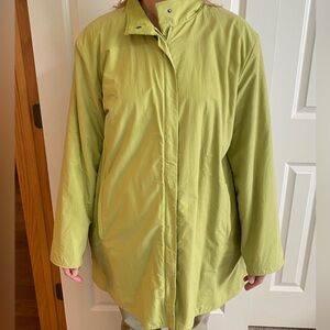 Eileen Fisher green coat. Size Large.